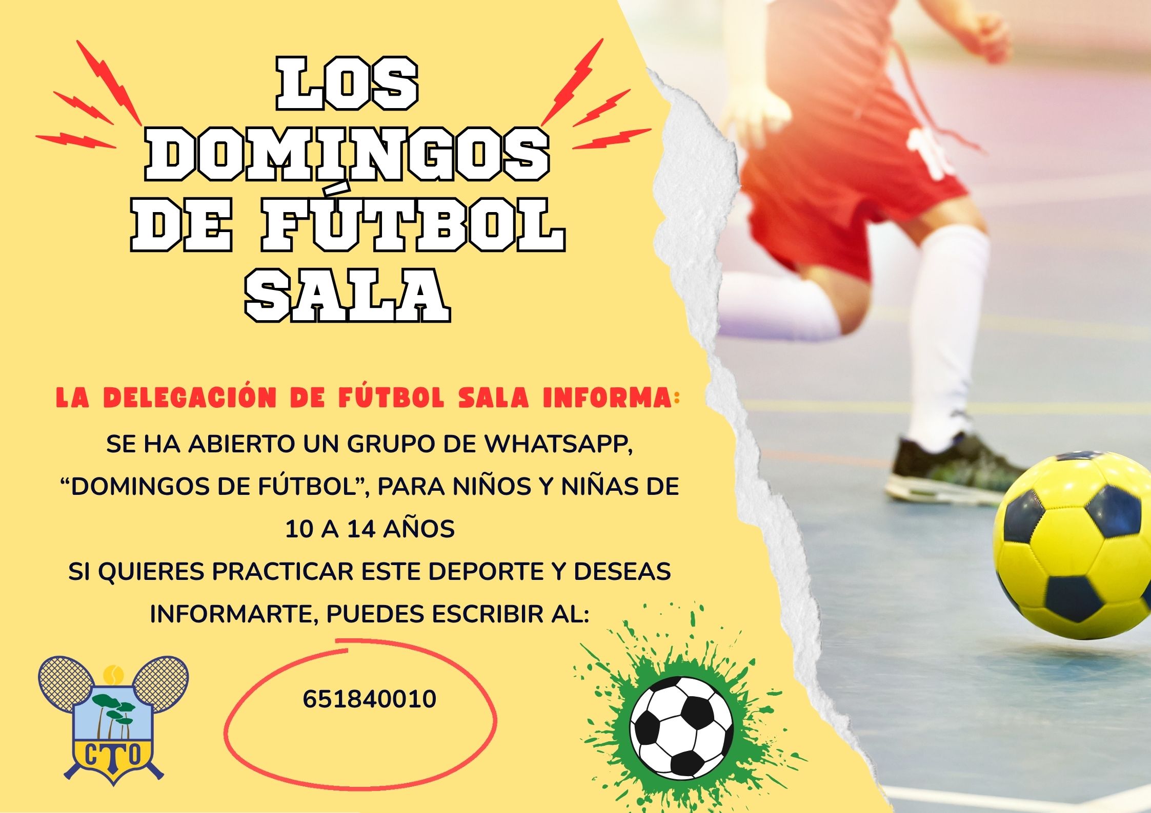 LOS DOMINGOS DE FÚTBOL SALA (NIÑOS/AS)
