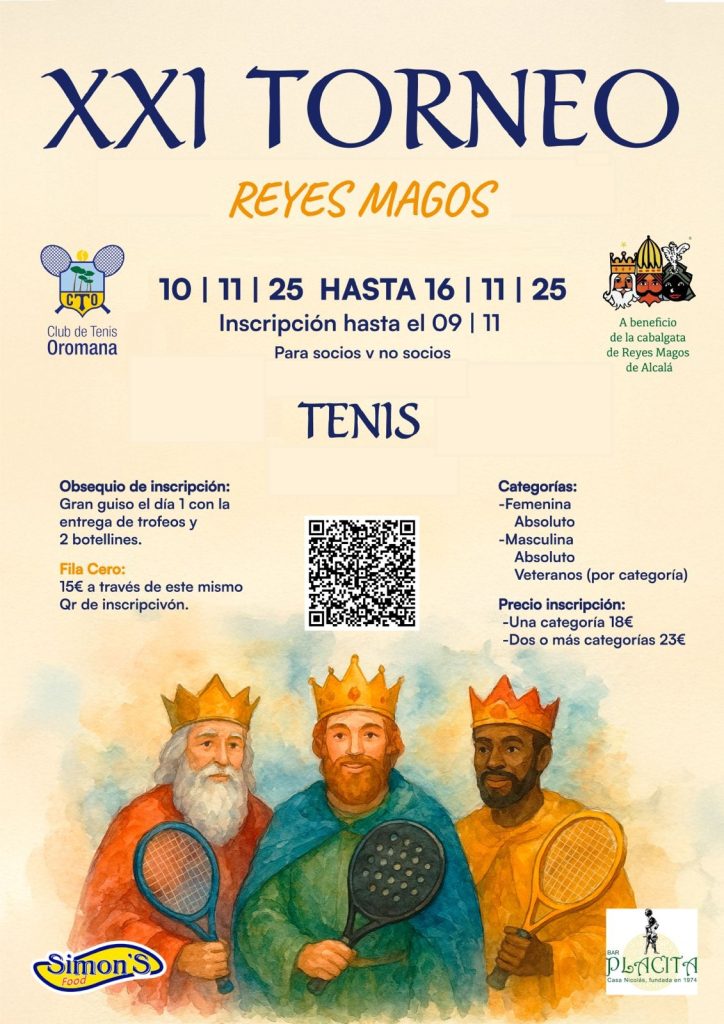 Imagen de Torneo ciudad alcalÁ tenis reyes magos
