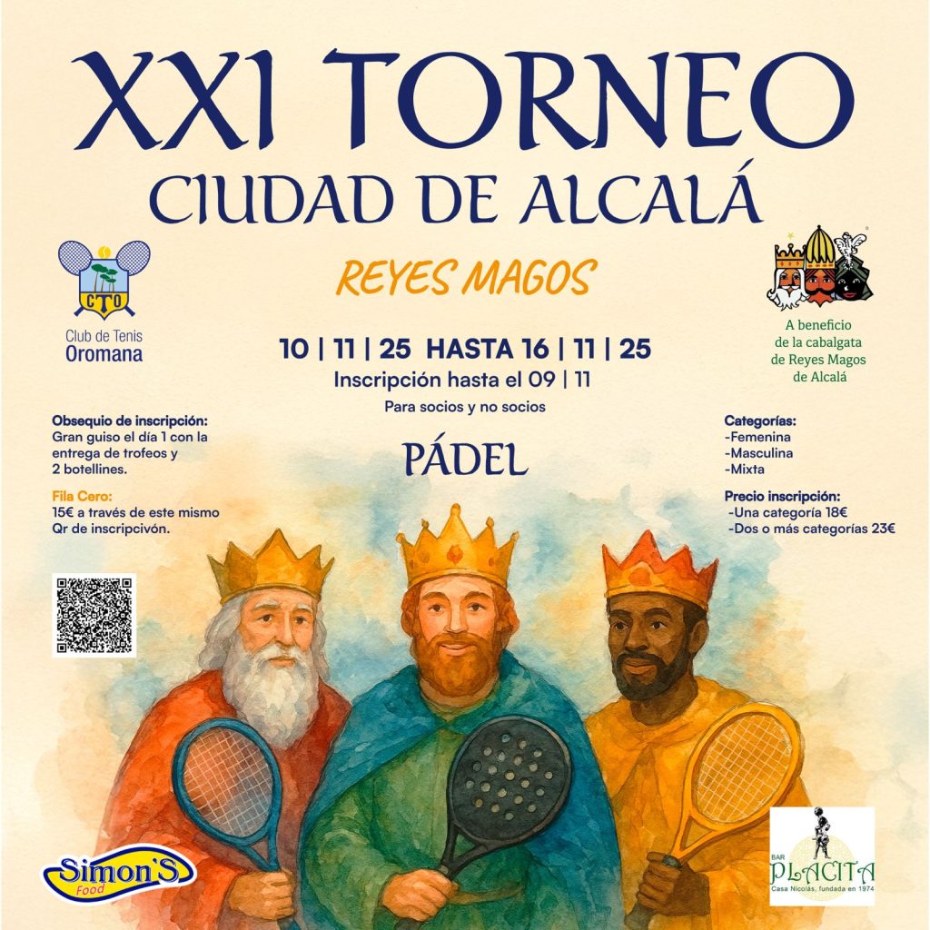 Imagen de Torneo pÁdel ciudad alcalÁ reyes magos